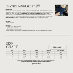 CHANTEL DENIM SKORT 