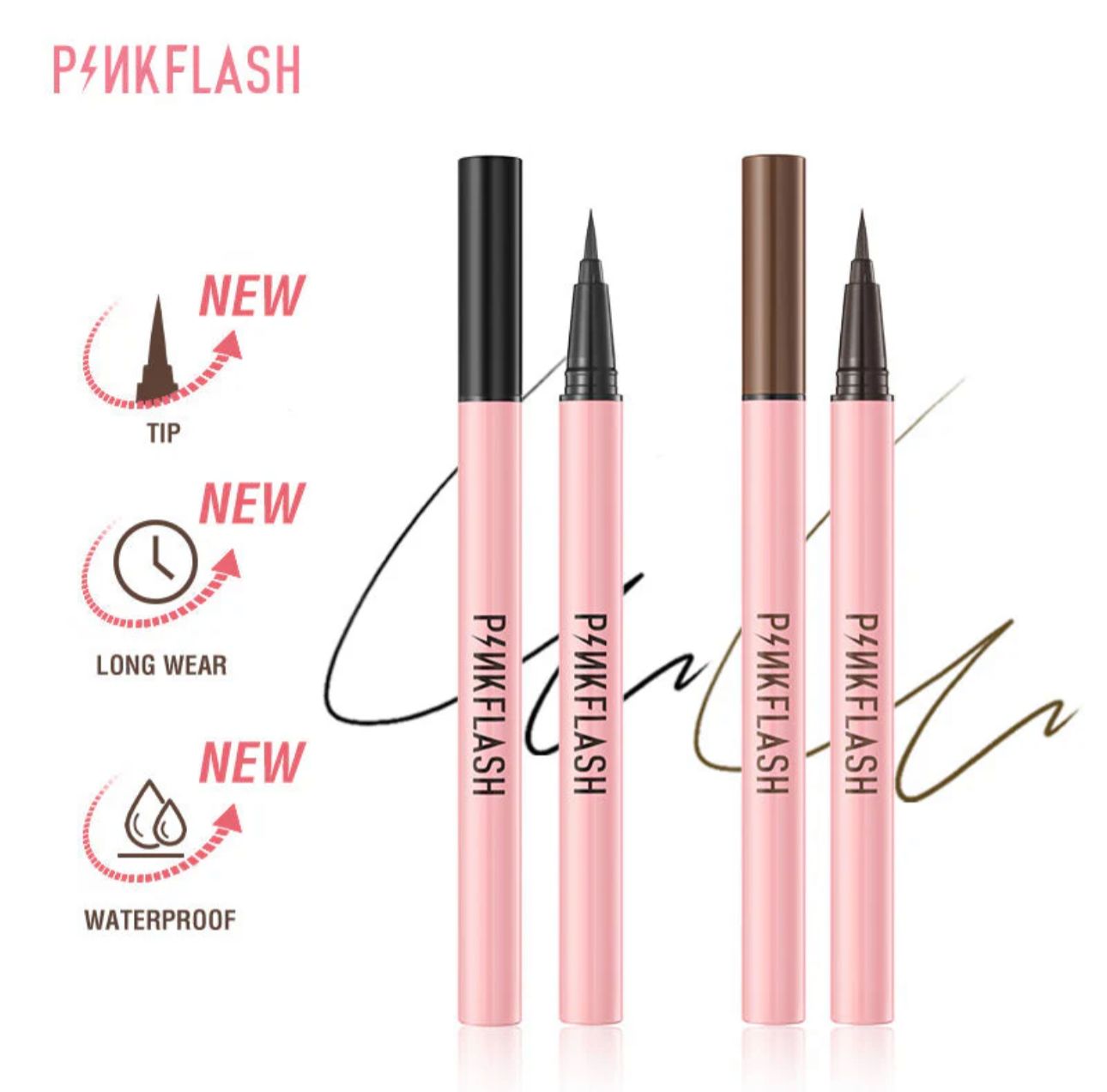 PINK FLASH Liquid Pen Eyeliner بنك فلاش ايلاينر