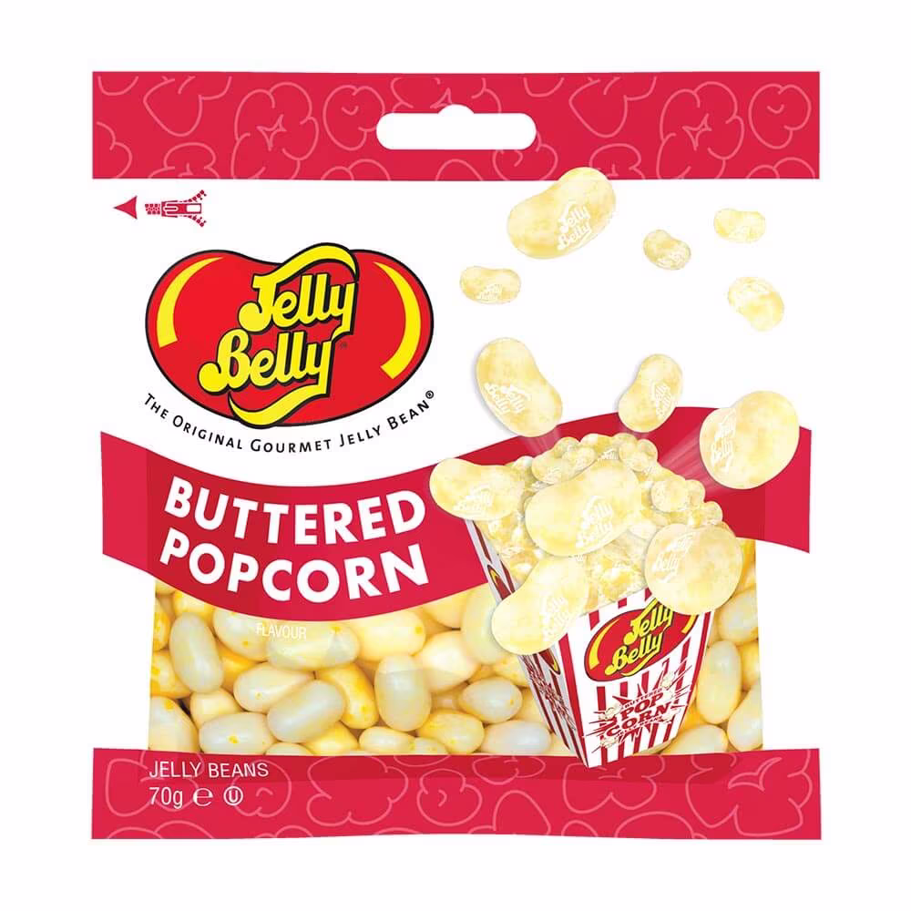 Jelly Belly Buttered Popcorn Jelly Beans Bag 70g_0