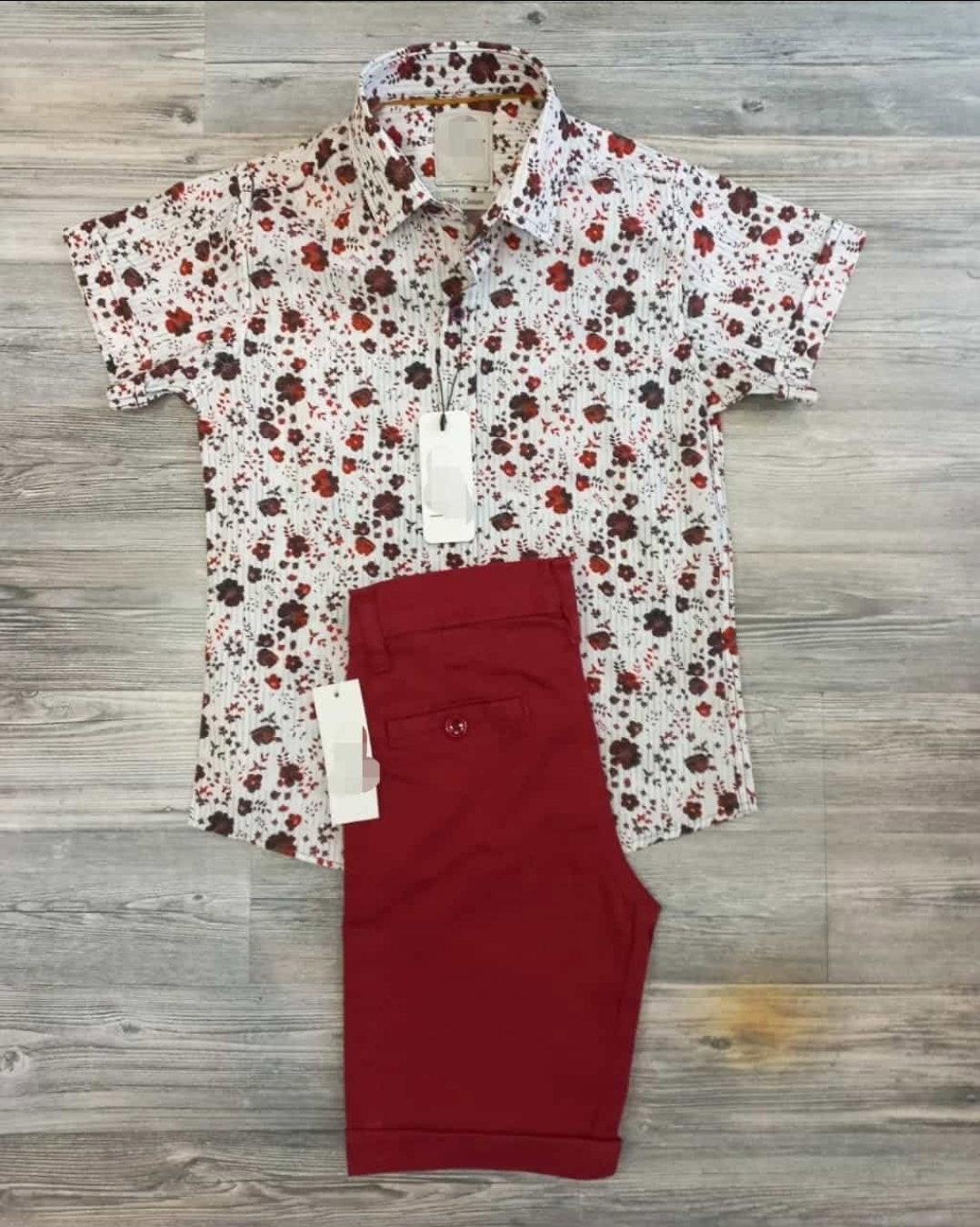 Short Sleeve Shirt and Long Pants Outfit
