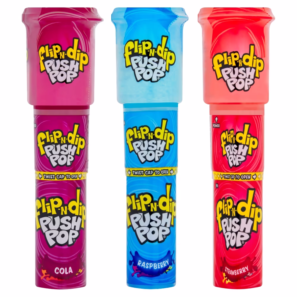 Bazooka Push Pop Flip-N-Dip 25g_0