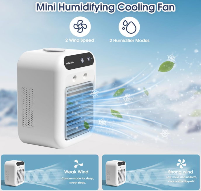 Mini Air Conditioner & Humidifier (Rechargeable) _1