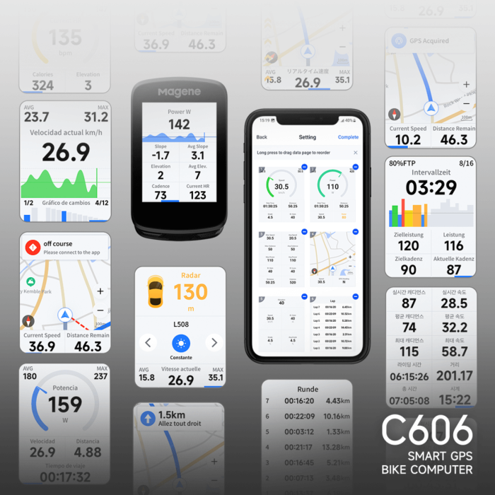 CicloComputadora Magene GPS C606_6