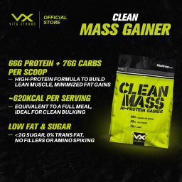 VITAXTRONG Clean Mass Hi-Protein Gainer (6lbs/2.7kg) | Build Muscle, High protein, Max Muscle Growth [VX]