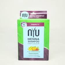 Nyu Henna Shampoo - Burgundy 4 x 1 Box