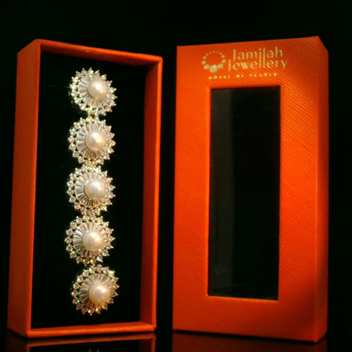 Butang Baju Melayu Fresh Water Pearl with Cubic Zirconia_0
