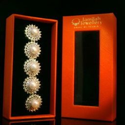 Butang Baju Melayu Fresh Water Pearl with Cubic Zirconia