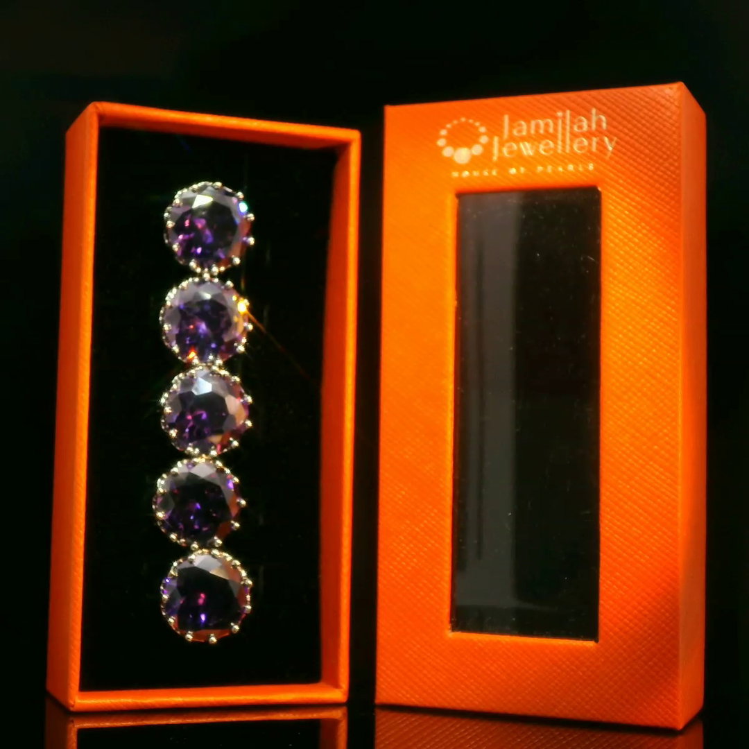 Butang Baju Melayu Cubic Zirconia Stone 
