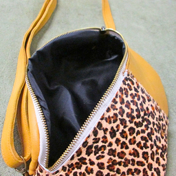 Lyra Moon Bag Animal Print  Yellow