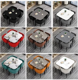 Table à manger carrée moderne 4 chaises  ARTICLE N°: VDR_0018