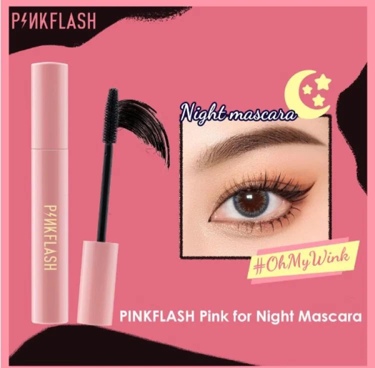 PINKFLASH Waterproof Curl Mascara - بنك فلاش مسكارا لزيادة طول الرموش_1