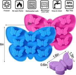 Molde mariposas pequeñas