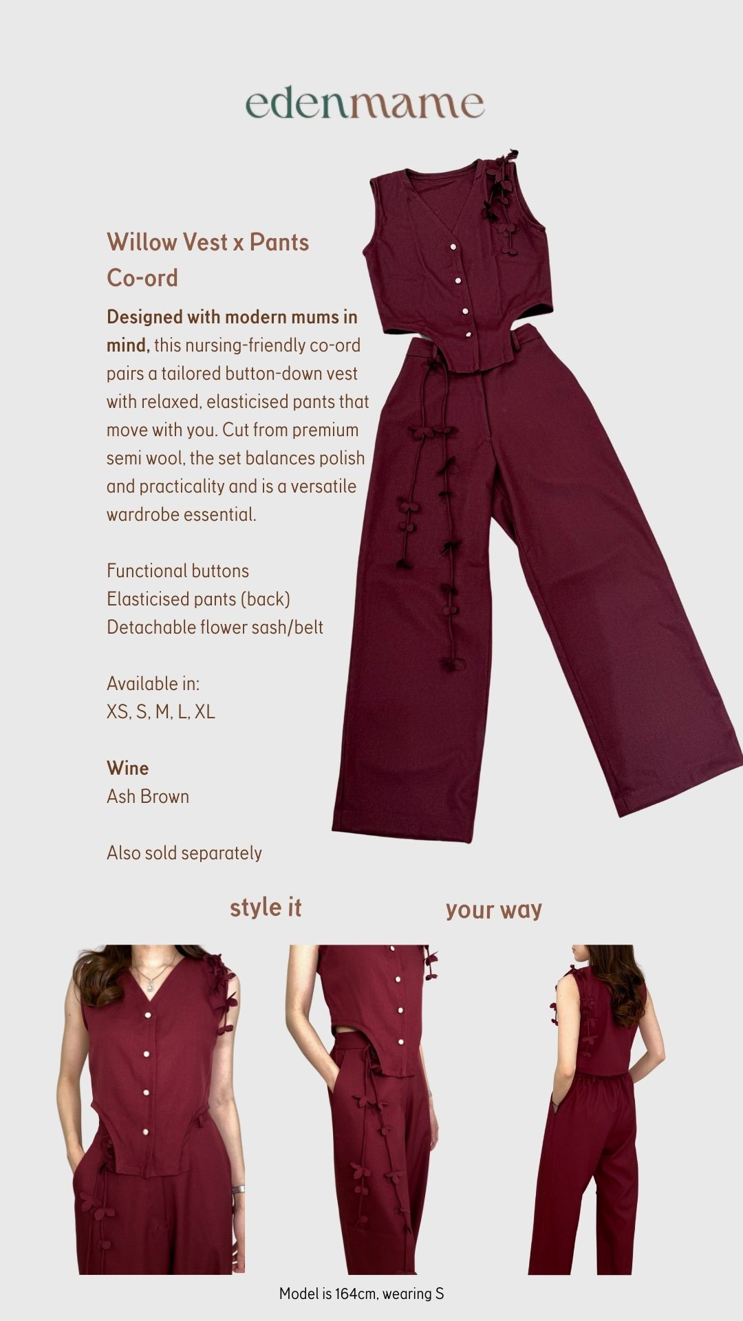 Willow Women's Vest x Pants Co-ord