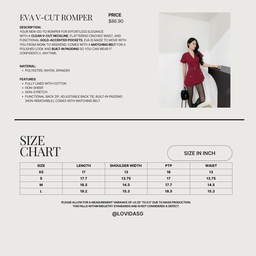 EVA V-CUT ROMPER (BLACK)