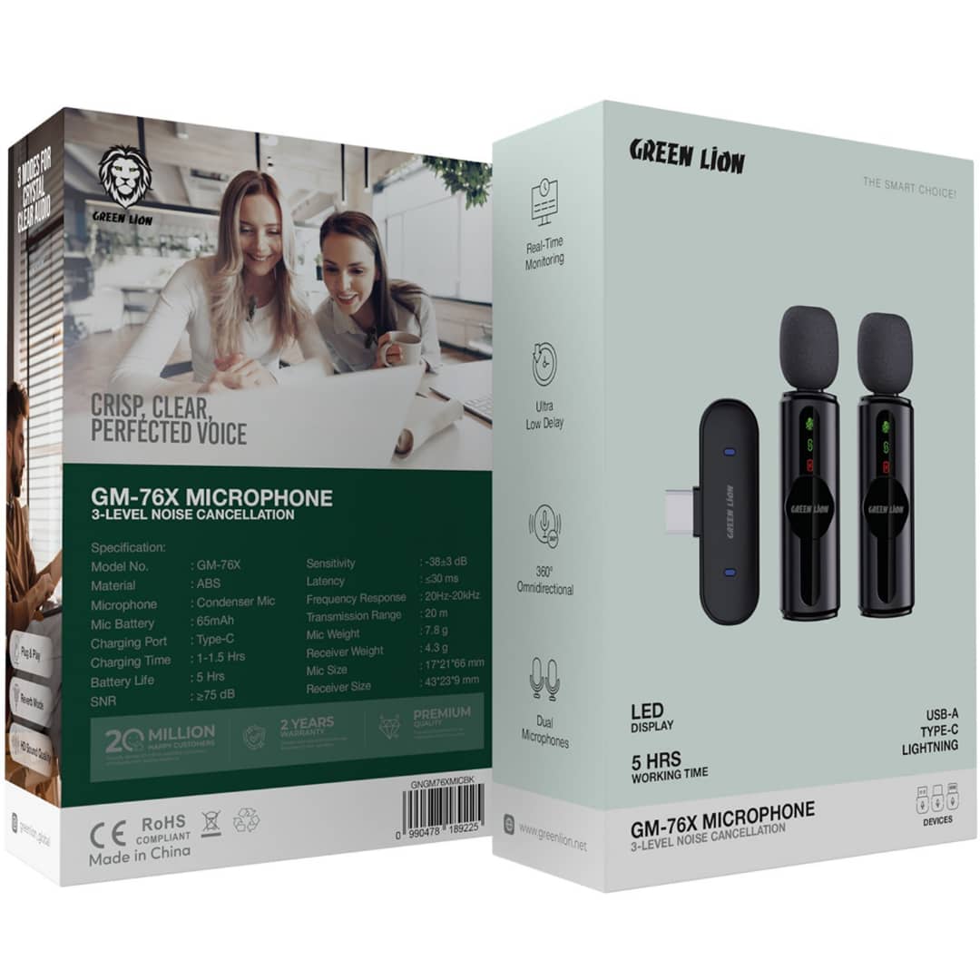 Microphone Sans Fil Green Lion GM-76X – ARTICLE N°:CAI_0139