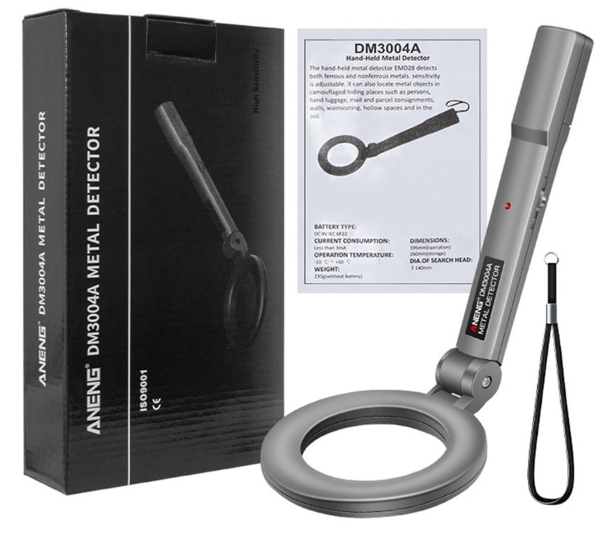 HANDHELD PORTABLE METAL DETECTOR (ANENG DM3004A)