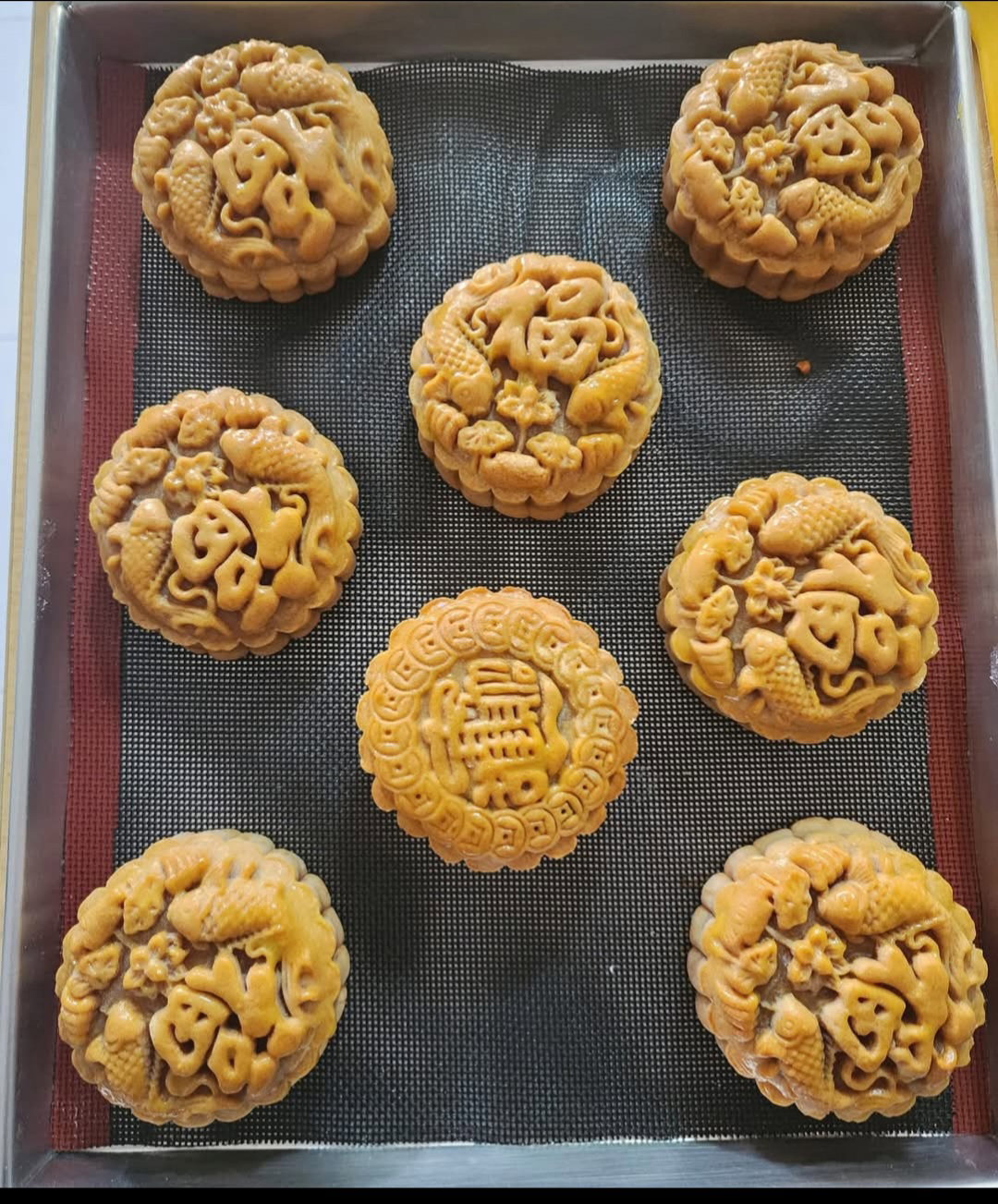 Traditional mooncake! Hongkong white lotus less sugar_0