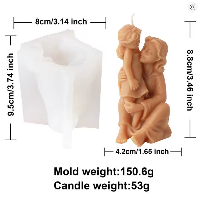 Molde Madre sentada con hija_1