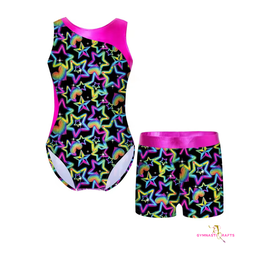 Gymnastics Training Leotards  & Shorts Set  