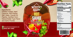 Hot Sauce Label