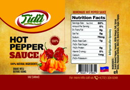 Hot Sauce Label