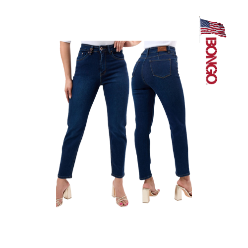 BONGO Women's Medium Wash Classic Fit Jeans_0