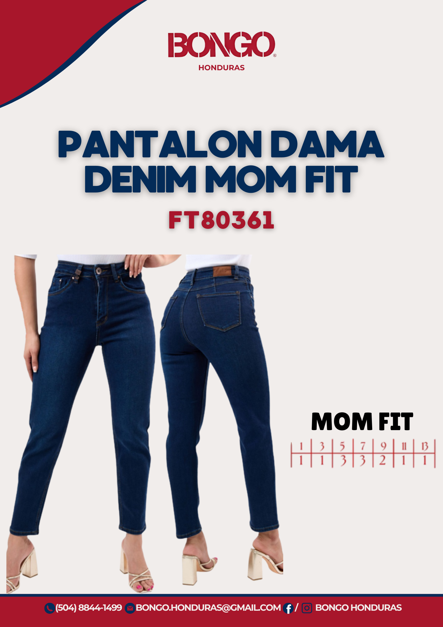 BONGO Women's Medium Wash Classic Fit Jeans_1