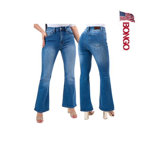BONGO Women's Light Wash Relaxed Fit Jeans