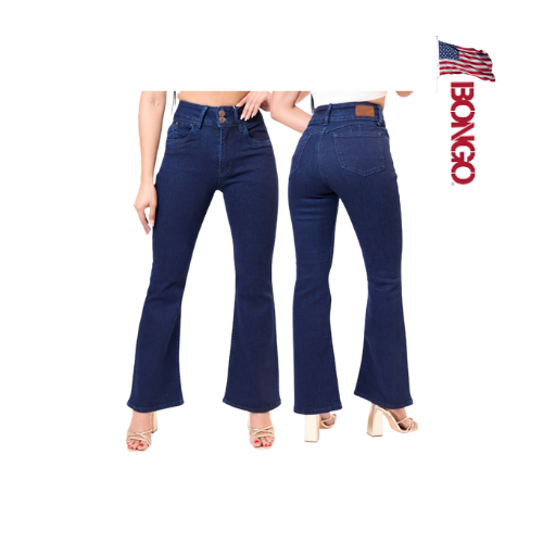 BONGO Women's Classic Blue Straight Leg Jeans_0