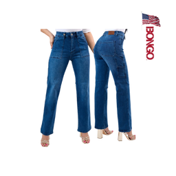 BONGO Women's Deep Blue Vintage Wash Jeans