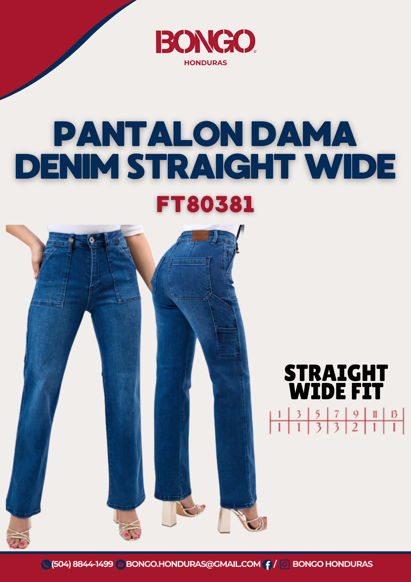 BONGO Women's Deep Blue Vintage Wash Jeans_1