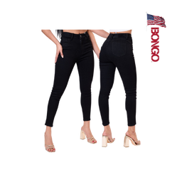 BONGO Women's Charcoal Black Straight Jeans