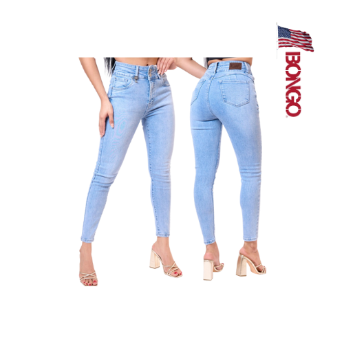 BONGO Women's Light Vintage Wash Straight Jeans