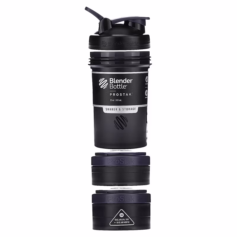 BLENDERBOTTLE 22OZ PROSTAK FULL-COLOR BLACK