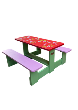 4 - 6 Seater Toddlers Indoor Bench - colour may vary