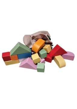 25 Full Colour Mixed Stacking Blocks in Bag