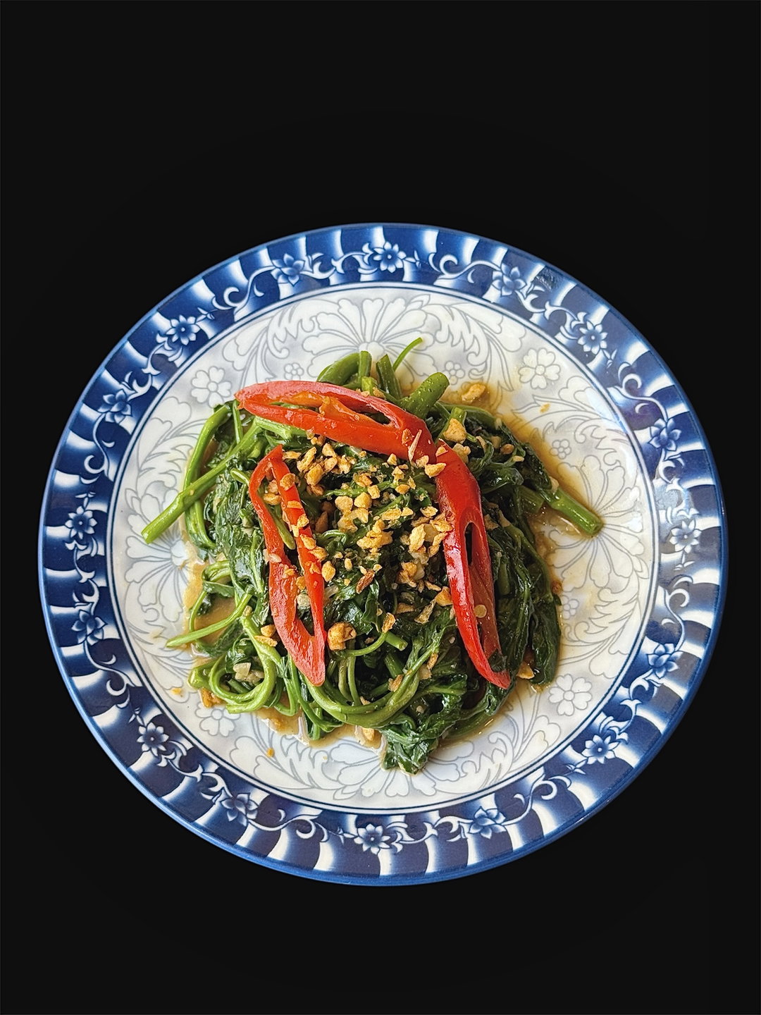 WATER SPINACH WOK FRIED WITH GARLIC SAUCE
