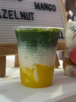 Mango Sago Matcha Latte 