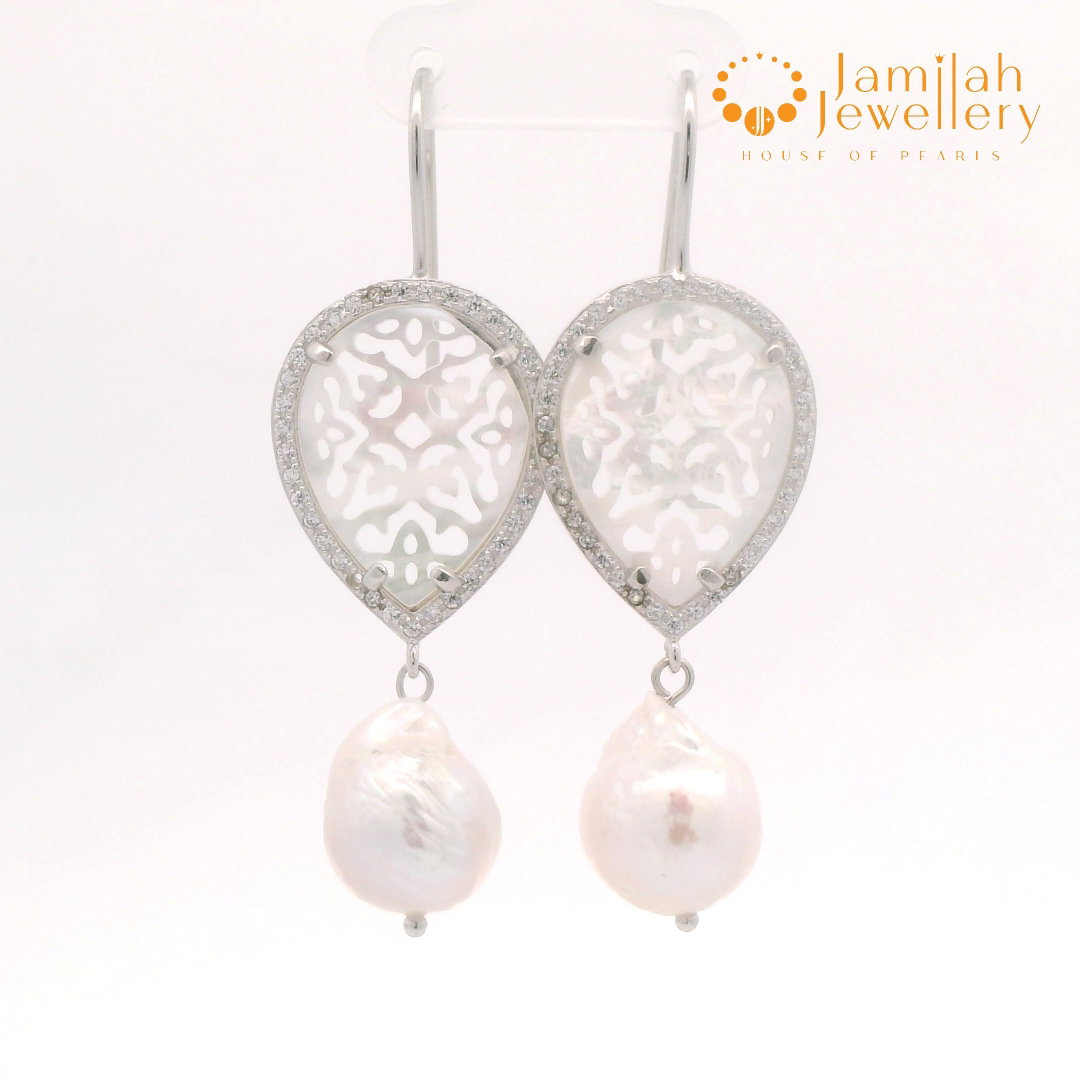 Silver 925 Pearl Earring
