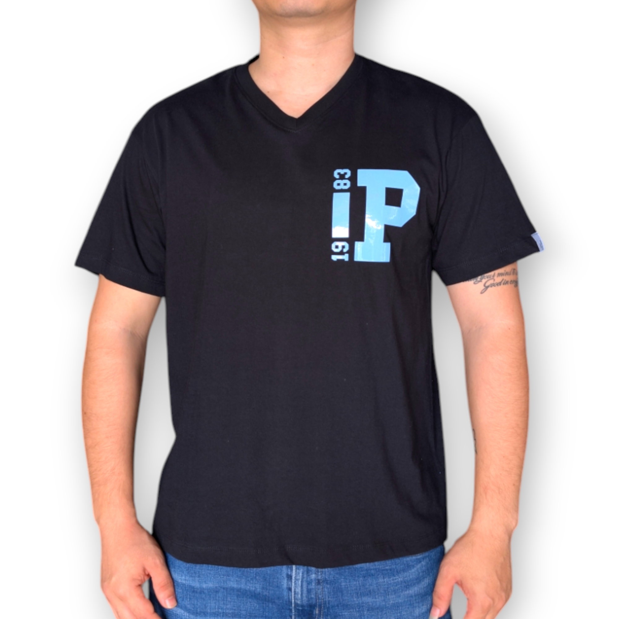 IP Black T-Shirt for Men_0