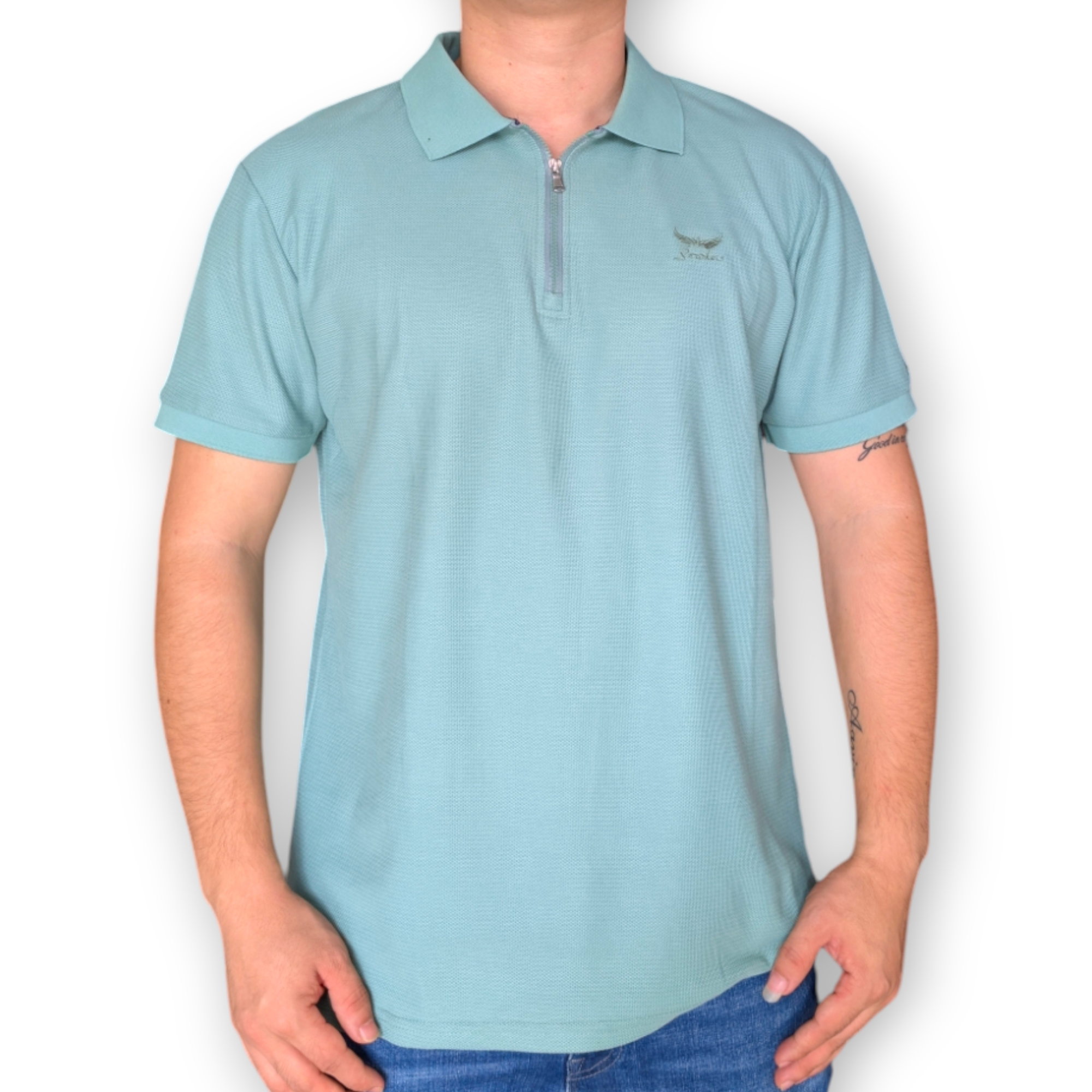 Smokers Polo Neck T-Shirt for Men_0