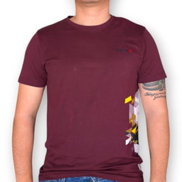 Kapsule9 T-Shirt for Men -Red, Brown