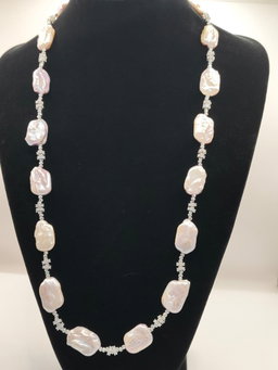 Keshi Pearl Grey Necklace 