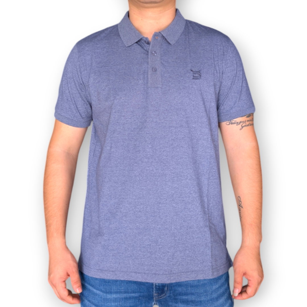 Denim & Devils Polo Neck T-Shirt for Men