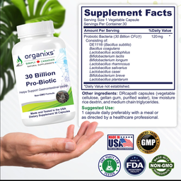 ORGANIXS 30 BILLION PROBIOTIC
