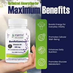ORGANIXS VITAMIN B1 BENFOTIAMINE 300mg