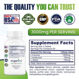 ORGANIXS BCAA 3000mg