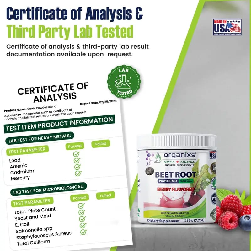 ORGANIXS BEET ROOT POWDER 219g_4