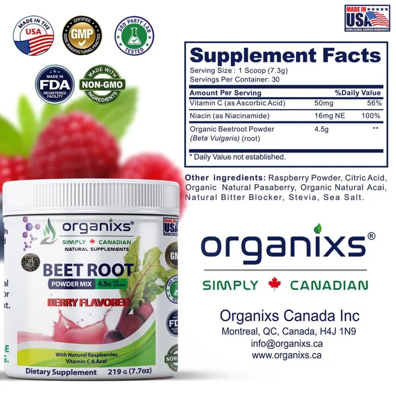 ORGANIXS BEET ROOT POWDER 219g_3