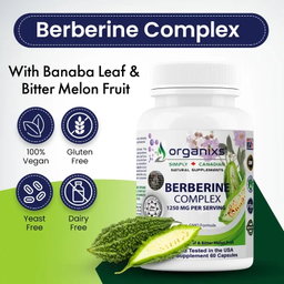 ORGANIXS BERBERINE COMPLEX 1250mg